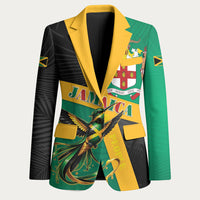 Jamaica Independence Day Blazer Coat Of Arms With Doctor Bird Tropical Vibes