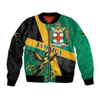 Jamaica Independence Day Bomber Jacket Coat Of Arms With Doctor Bird Tropical Vibes