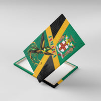 Jamaica Independence Day Canvas Wall Art Coat Of Arms With Doctor Bird Tropical Vibes