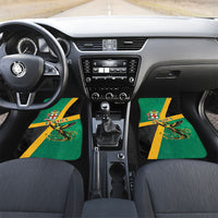 Jamaica Independence Day Car Mats Coat Of Arms With Doctor Bird Tropical Vibes