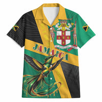 Jamaica Independence Day Hawaiian Shirt Coat Of Arms With Doctor Bird Tropical Vibes