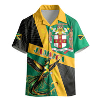 Jamaica Independence Day Kid Hawaiian Shirt Coat Of Arms With Doctor Bird Tropical Vibes