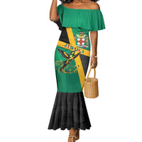 Jamaica Independence Day Mermaid Dress Coat Of Arms With Doctor Bird Tropical Vibes