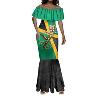 Jamaica Independence Day Mermaid Dress Coat Of Arms With Doctor Bird Tropical Vibes