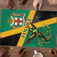 Jamaica Independence Day Puzzle Coat Of Arms With Doctor Bird Tropical Vibes