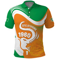 Personalized Ivory Coast 1960 Polo Shirt Happy Independence Day