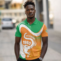 Personalized Ivory Coast 1960 Polo Shirt Happy Independence Day