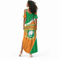 Personalized Ivory Coast 1960 Summer Maxi Dress Happy Independence Day