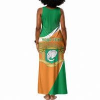 Personalized Ivory Coast 1960 Tank Maxi Dress Happy Independence Day