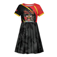 Trinidad And Tobago Independence Day Kid Short Sleeve Dress Two Islands One Nation Endless Pride
