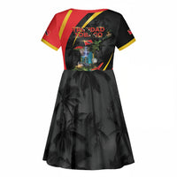 Trinidad And Tobago Independence Day Kid Short Sleeve Dress Two Islands One Nation Endless Pride