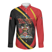 Trinidad And Tobago Independence Day Long Sleeve Button Shirt Two Islands One Nation Endless Pride