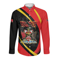 Trinidad And Tobago Independence Day Long Sleeve Button Shirt Two Islands One Nation Endless Pride