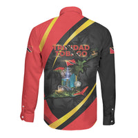 Trinidad And Tobago Independence Day Long Sleeve Button Shirt Two Islands One Nation Endless Pride