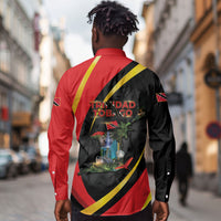 Trinidad And Tobago Independence Day Long Sleeve Button Shirt Two Islands One Nation Endless Pride