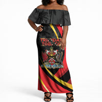 Trinidad And Tobago Independence Day Off Shoulder Maxi Dress Two Islands One Nation Endless Pride