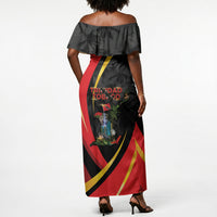 Trinidad And Tobago Independence Day Off Shoulder Maxi Dress Two Islands One Nation Endless Pride