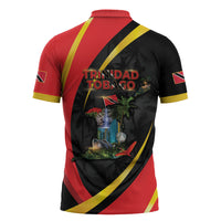 Trinidad And Tobago Independence Day Zipper Polo Shirt Two Islands One Nation Endless Pride