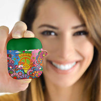 Hippie Peace Love AirPods Case Colorful Style - Wonder Print Shop