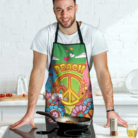 Hippie Peace Love Apron Colorful Style - Wonder Print Shop