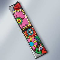 Hippie Peace Love Auto Sun Shade Colorful Style - Wonder Print Shop