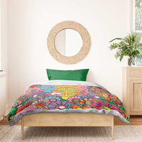 Hippie Peace Love Bedding Set Colorful Style - Wonder Print Shop