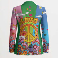 Hippie Peace Love Blazer Colorful Style - Wonder Print Shop