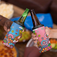 Hippie Peace Love 4 in 1 Can Cooler Tumbler Colorful Style - Wonder Print Shop