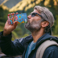 Hippie Peace Love 4 in 1 Can Cooler Tumbler Colorful Style - Wonder Print Shop