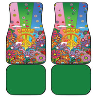 Hippie Peace Love Car Mats Colorful Style - Wonder Print Shop