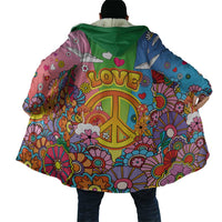 Hippie Peace Love Cloak Colorful Style - Wonder Print Shop