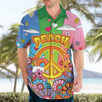 Hippie Peace Love Hawaiian Shirt Colorful Style - Wonder Print Shop