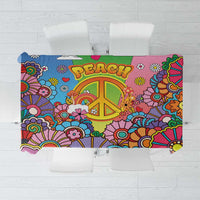 Hippie Peace Love Tablecloth Colorful Style - Wonder Print Shop