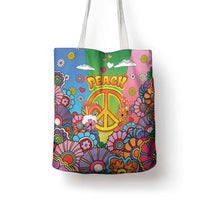 Hippie Peace Love Tote Bag Colorful Style - Wonder Print Shop