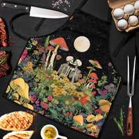 Skeleton Lovers Apron Hippie Gothic Aesthetic - Wonder Print Shop
