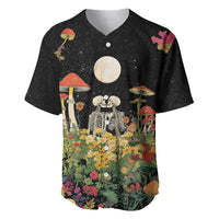 Skeleton Lovers Baseball Jersey Hippie Gothic Aesthetic - Wonder Print Shop