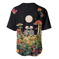 Skeleton Lovers Baseball Jersey Hippie Gothic Aesthetic - Wonder Print Shop