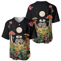 Skeleton Lovers Baseball Jersey Hippie Gothic Aesthetic - Wonder Print Shop