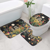 Skeleton Lovers Bathroom Set Hippie Gothic Aesthetic - Wonder Print Shop