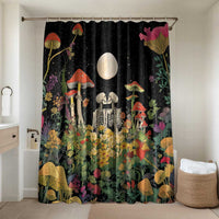 Skeleton Lovers Bathroom Set Hippie Gothic Aesthetic - Wonder Print Shop