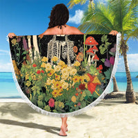 Skeleton Lovers Beach Blanket Hippie Gothic Aesthetic - Wonder Print Shop