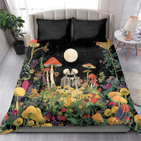 Skeleton Lovers Bedding Set Hippie Gothic Aesthetic - Wonder Print Shop