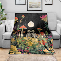 Skeleton Lovers Blanket Hippie Gothic Aesthetic - Wonder Print Shop