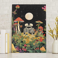Skeleton Lovers Canvas Wall Art Hippie Gothic Aesthetic - Wonder Print Shop