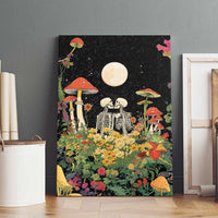 Skeleton Lovers Canvas Wall Art Hippie Gothic Aesthetic - Wonder Print Shop