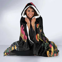 Skeleton Lovers Hooded Blanket Hippie Gothic Aesthetic - Wonder Print Shop