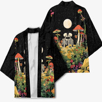 Skeleton Lovers Kimono Hippie Gothic Aesthetic - Wonder Print Shop