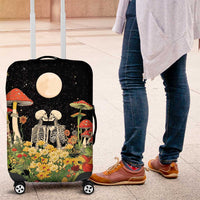 Skeleton Lovers Luggage Cover Hippie Gothic Aesthetic - Wonder Print Shop