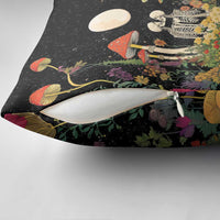 Skeleton Lovers Pillow Cover Hippie Gothic Aesthetic - Wonder Print Shop