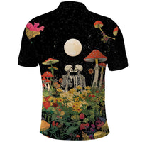 Skeleton Lovers Polo Shirt Hippie Gothic Aesthetic - Wonder Print Shop